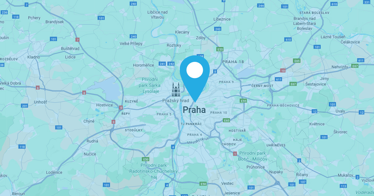 Praha mapa